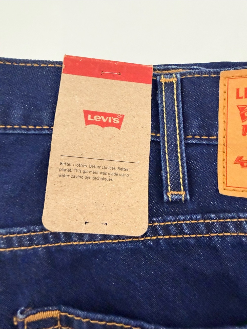 Levi’s 514 Men’s Straight Fit Jeans W38 L30 Dark Wash NWT - Picture 7 of 15